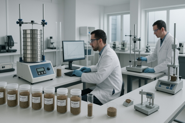 Laboratorio análisis de suelo