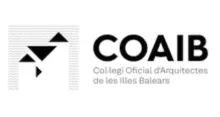 Logotipo del Colegio Oficial de Arquitectos de las Islas Baleares.